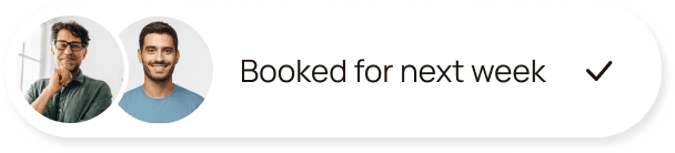 Booked for next week